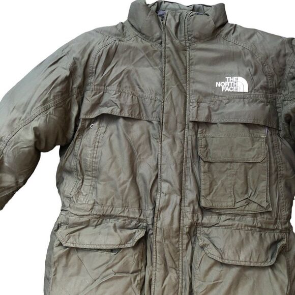 Vintage The North Face Hyvent Goose Down Jacket Large Green - Picture 9 of 16